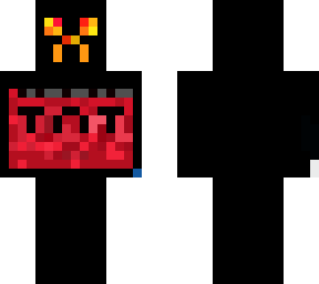 creeper tnt flame skin