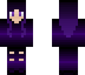 galaxy girl with purple fades