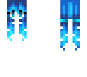 hb - jellyfish blue pigtails