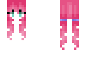 hb- bubblegum pink pigtails