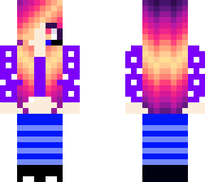neon hair gamer girl