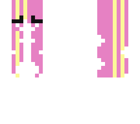pink with yellow stripes hair