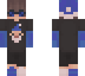 skin de navidad con lentes ( azul )