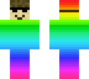 under cover cool rainbow man