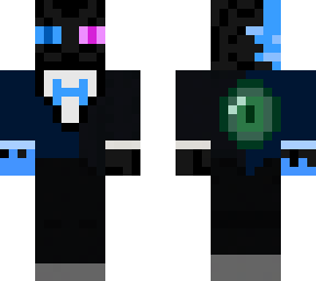 water enderman in suit