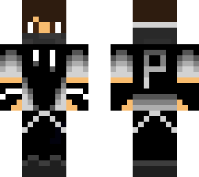 white gamer boy with mask