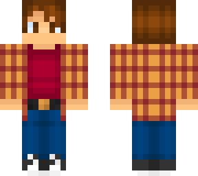 yellow and red flannel