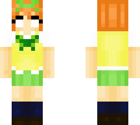 yotsuba nakano (herobrine style) (only the eyes)