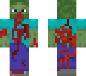 zombie de maincra sangriento