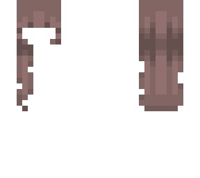 - her long brown hair -