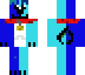 blue and cyan dog