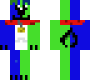 blue and green dog