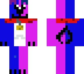 blue and pink dog