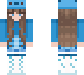 blue axolotl girl