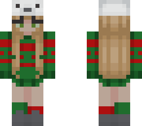 christmas bear girl