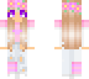 flower blond girl