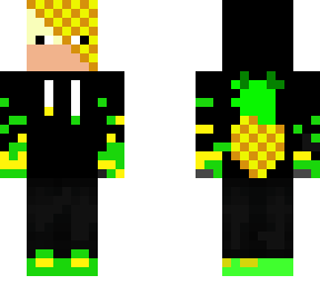 guy wearing a pineapple mask blond
