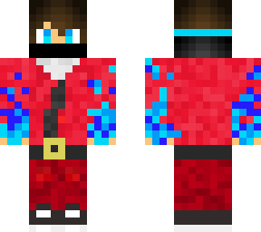 my skin in minecraft but its christmas