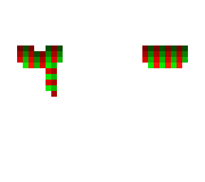 ob - red & green scarf