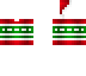 ob - red & green xmas sweater w/ hat