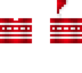 ob - red christmas sweater w/ hat
