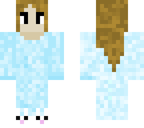 onesie and bunny slipers