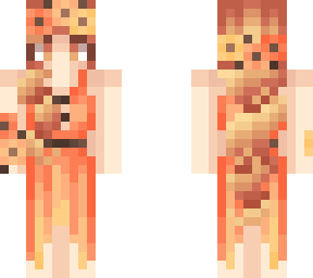 orange dress girl