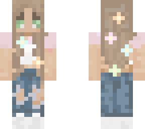 pretty girl ~soft~jeans~pastel~flowers