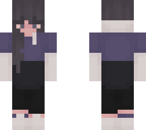 purple, white and black girl