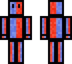 red and blue