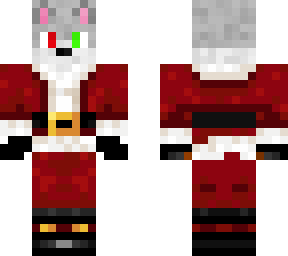 santa wolf without hat