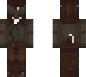 satyr w/ brown coat, horns, horn ring, scars & veil