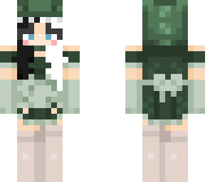 skin axozer chica vestido dino