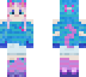 stripes cat girl
