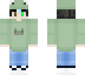 tien in frog sweater