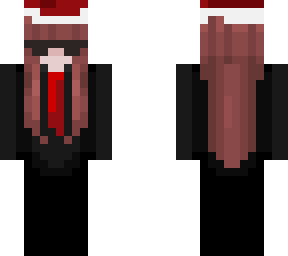 (edit) suit girl with glasses christmas edition