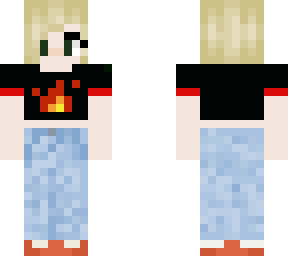 androgynous flame crop top