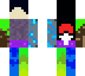 anime and minecraft skin