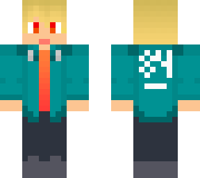 blonde orange squid game player - created by eradicator475