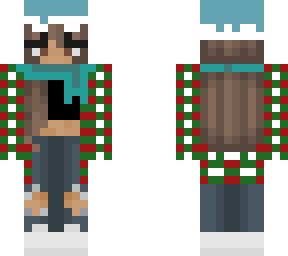 blue christmas girl