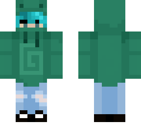 blue haired froggo hoodie lol