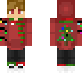 christmas red hooded boy