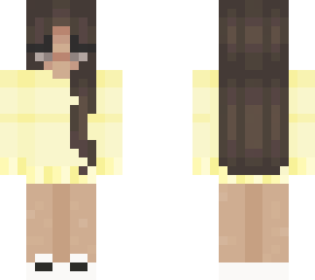 girl in  yellow sweat sheart
