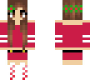 mistletoe santa girl