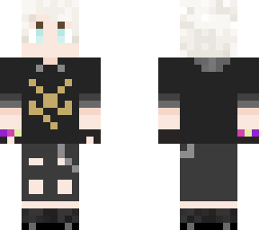 punk white haired guy