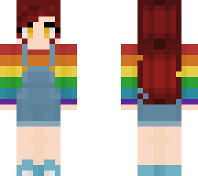 rainbow sweater girl