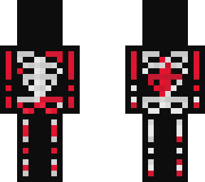 skeleton covered in blood (no skull version)