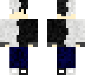 black and white