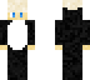blonde boy in panda suit slim