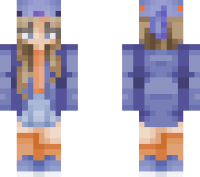 blue axolotl girl